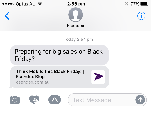 iOS url preview in SMS favicon