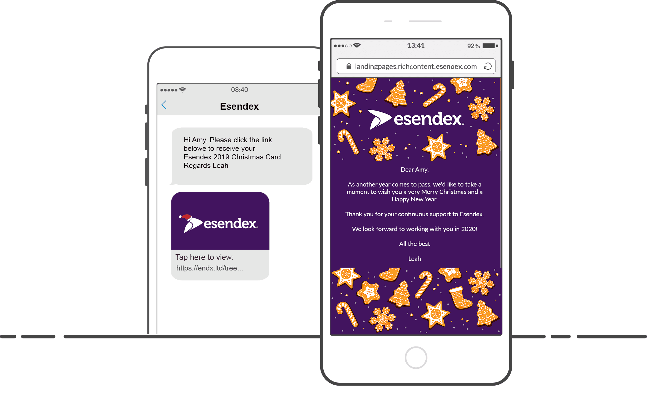 Using SMS Landign Page for Christmas greetings