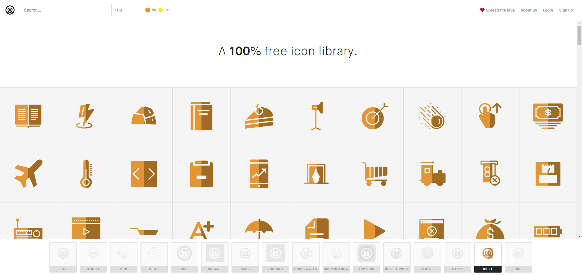 Free icon library - Illustrio