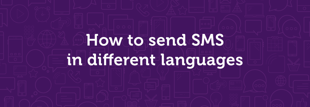 How to send SMS in different languages