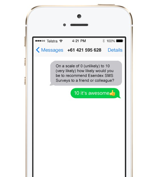 emoji in sms survey