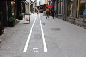 text walking lanes