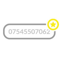 An illustration of 11 digits number with a yellow star on the top right hand corner